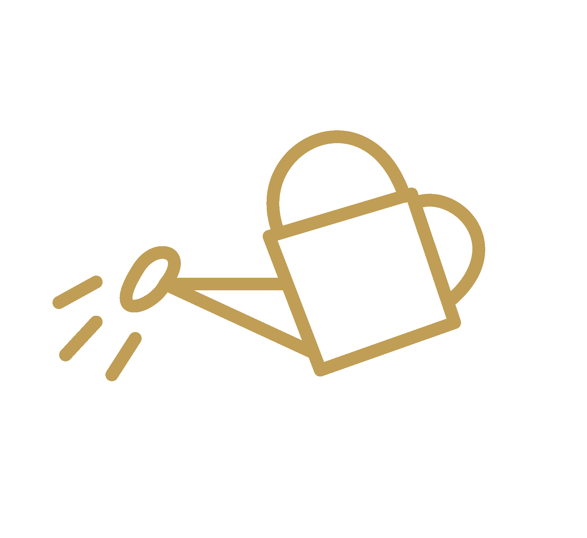 Watering can plant care icon